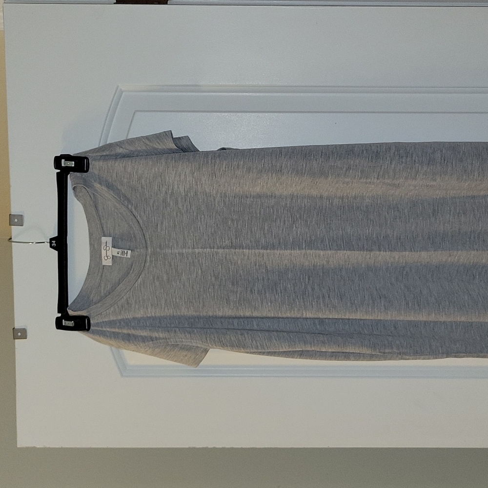 Gray and Navy Mid length midi dress